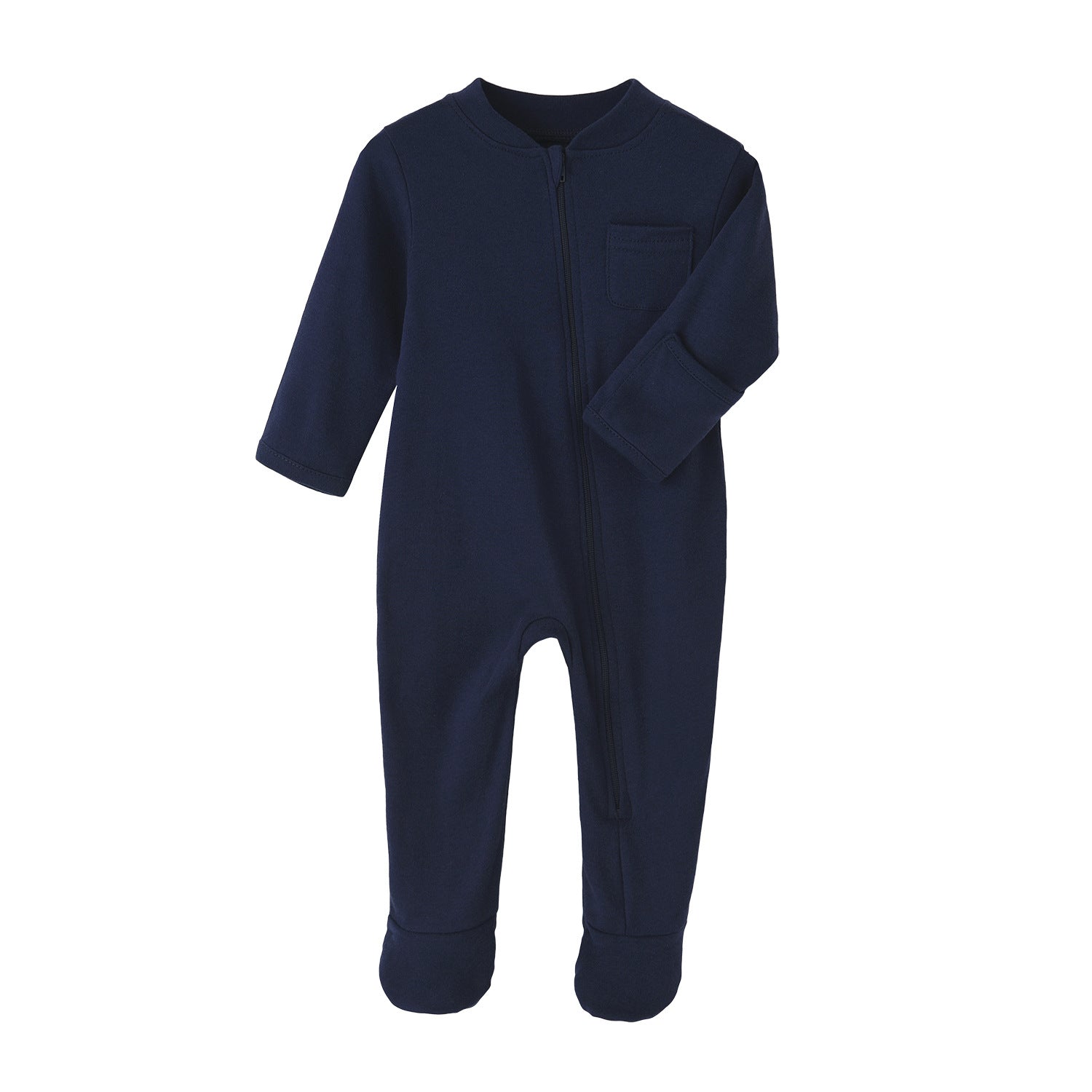 Zipper in Oat baby newborn Romper