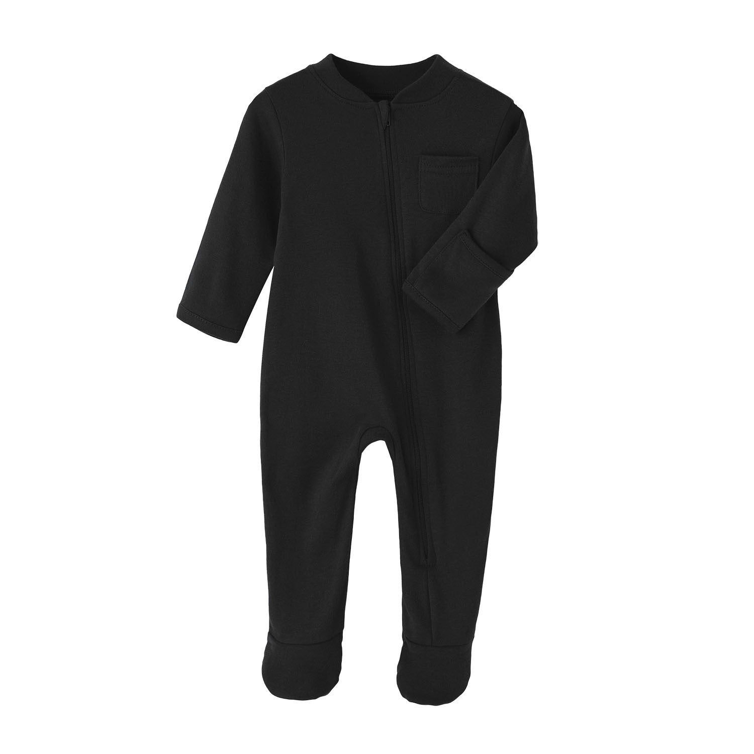 Zipper in Oat baby newborn Romper