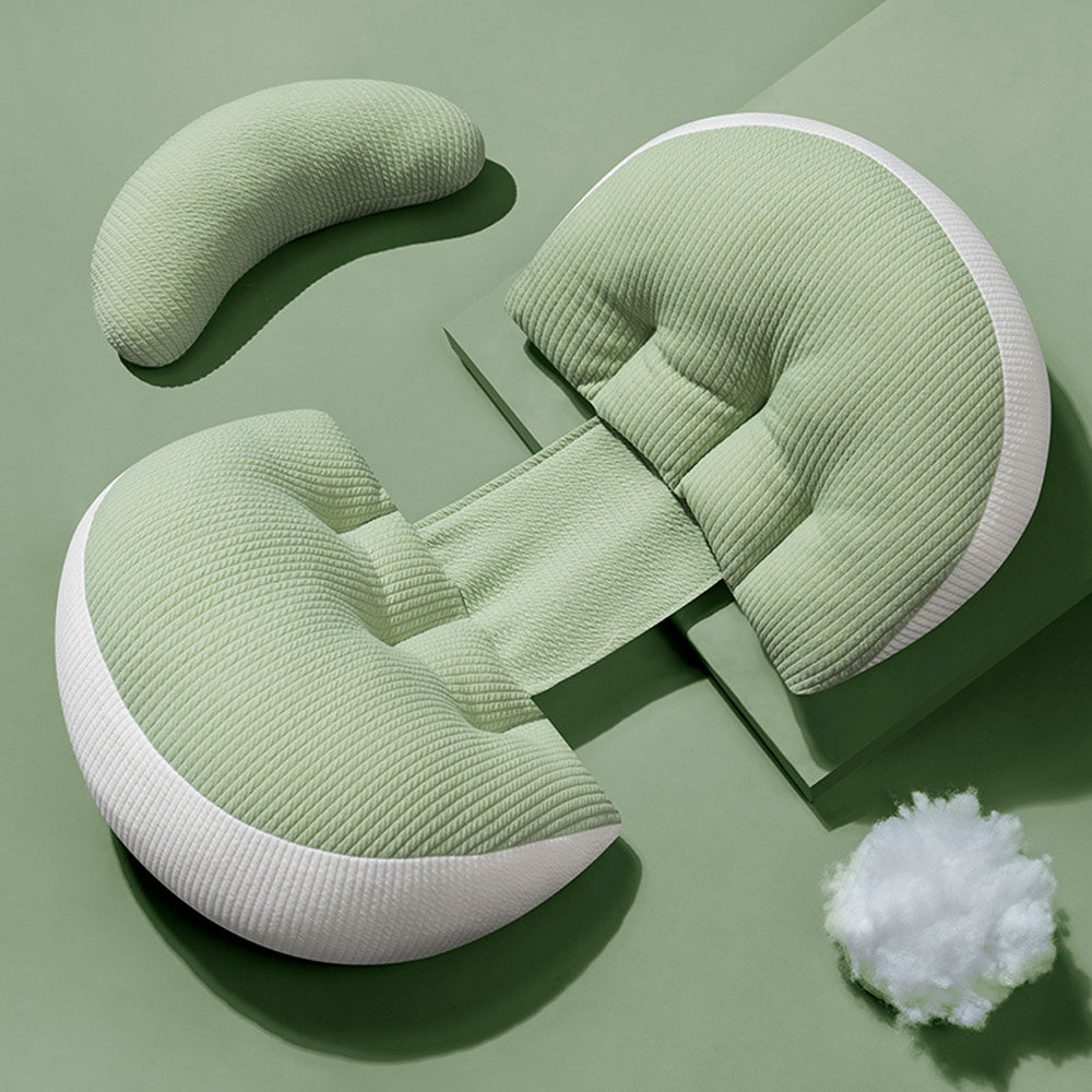 Breathable maternity Body Contour Pillow for Comfort-Fit Sleep Positioning