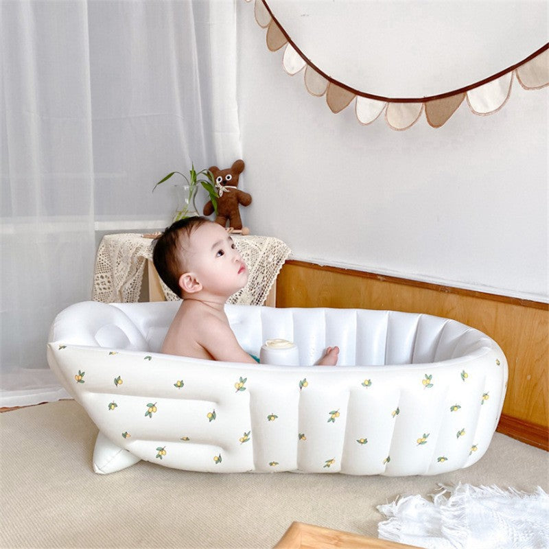 Portable baby bath tub newborn bath foldable children's inflatable swimming pool