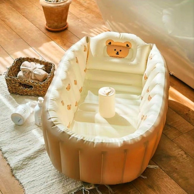 Portable baby bath tub newborn bath foldable children's inflatable swimming pool