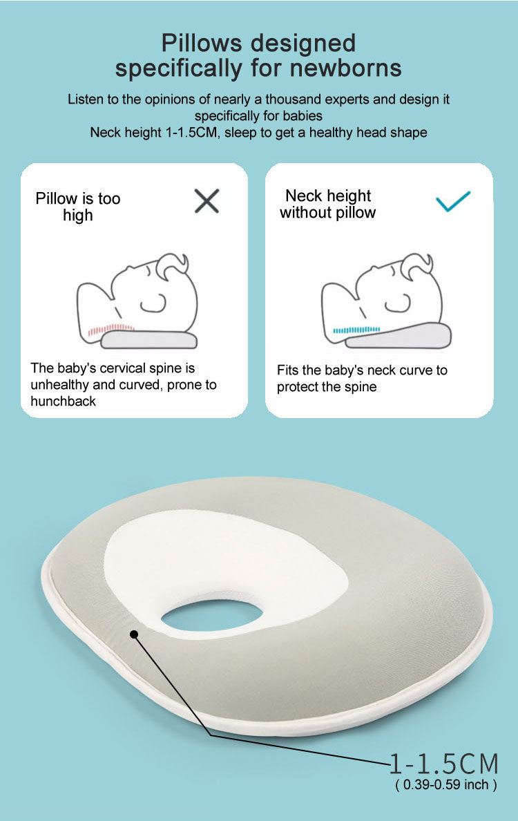 Baby Pillow Memory Foam Anti Flat Head