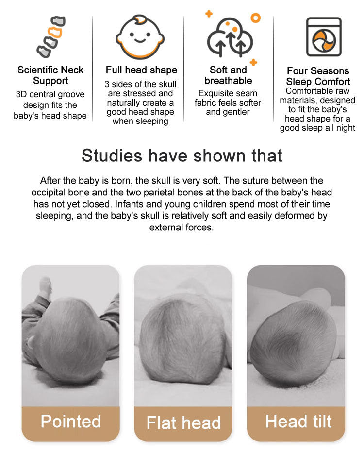 Baby Pillow Memory Foam Anti Flat Head
