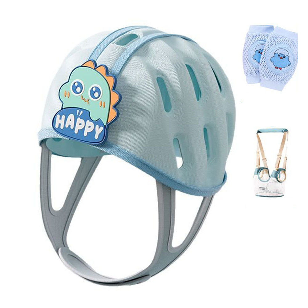 Baby Safety Helmet for flat head with Soft Cushion Harness Set