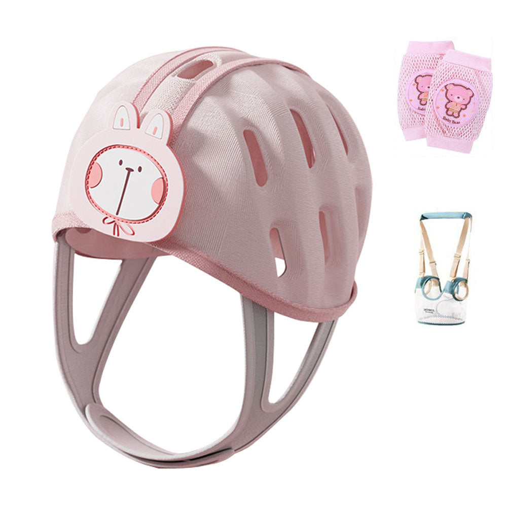 Baby Safety Helmet for flat head with Soft Cushion Harness Set