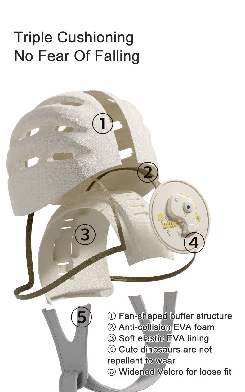 Baby Safety Helmet for flat head with Soft Cushion Harness Set