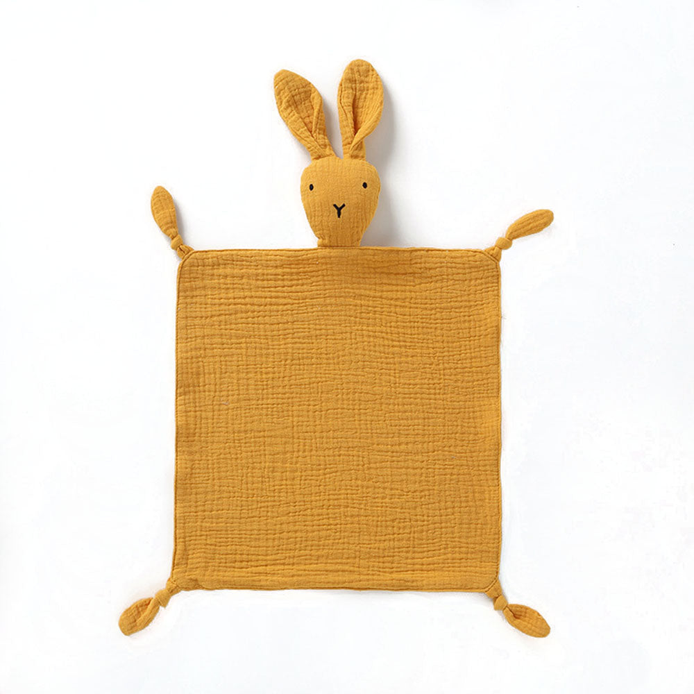 Baby sleeping soothing doll toy bunny towel pure cotton gauze