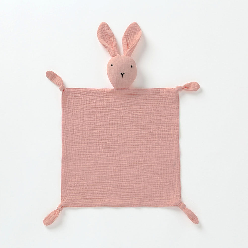 Baby sleeping soothing doll toy bunny towel pure cotton gauze