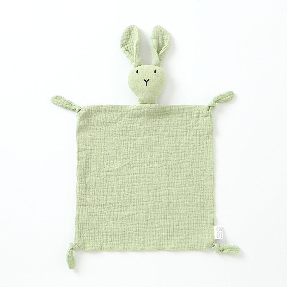 Baby sleeping soothing doll toy bunny towel pure cotton gauze