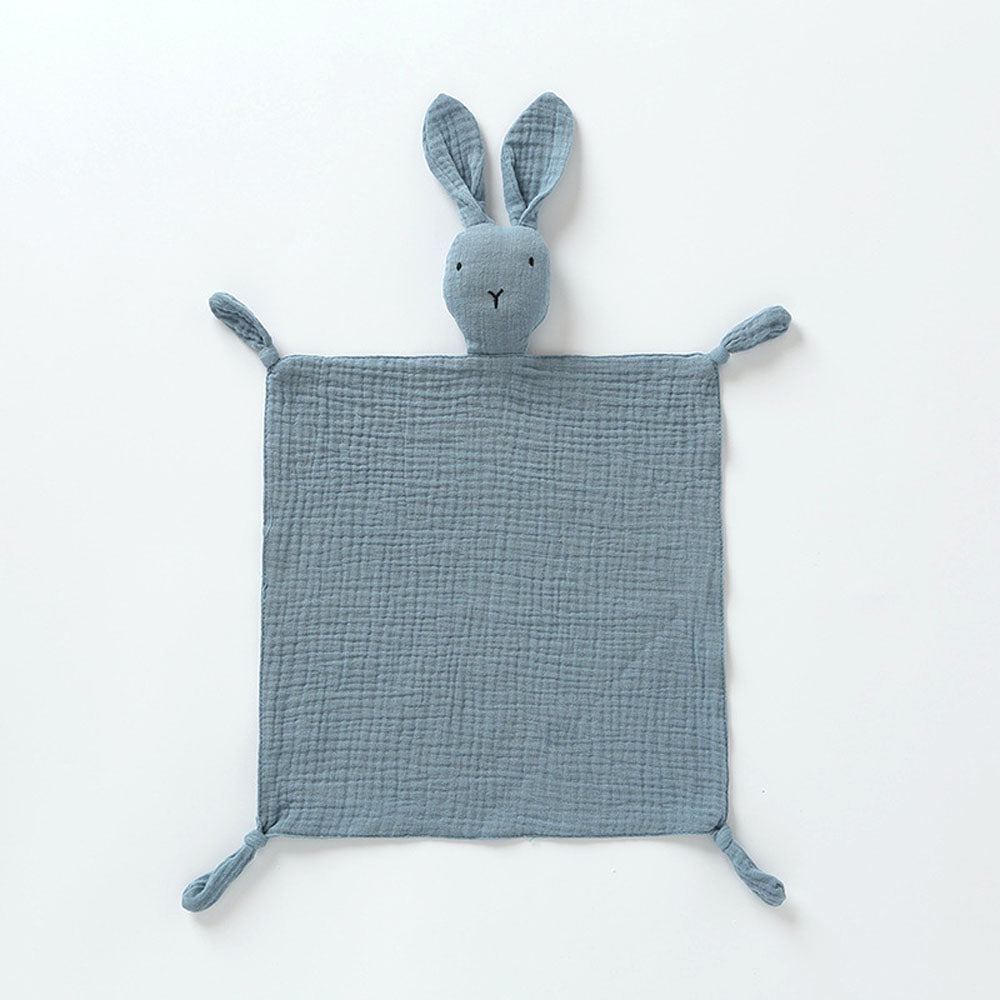 Baby sleeping soothing doll toy bunny towel pure cotton gauze