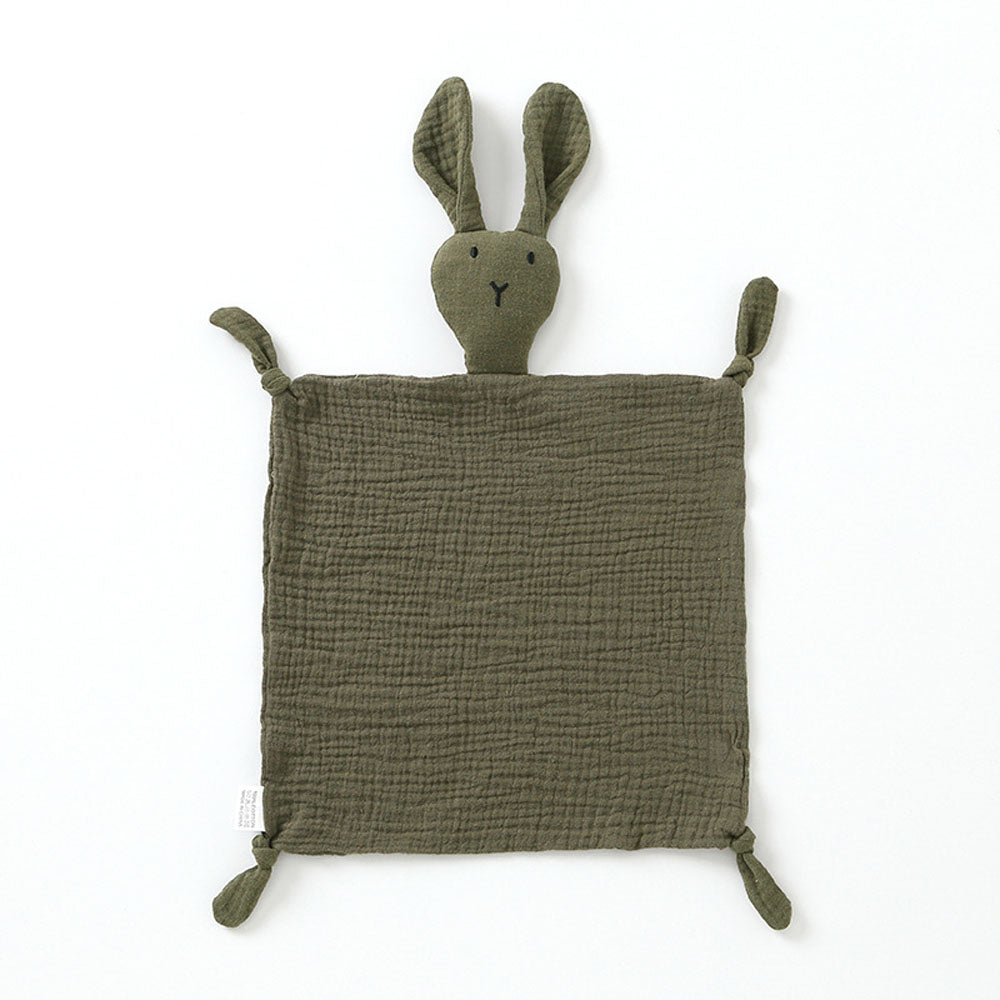 Baby sleeping soothing doll toy bunny towel pure cotton gauze
