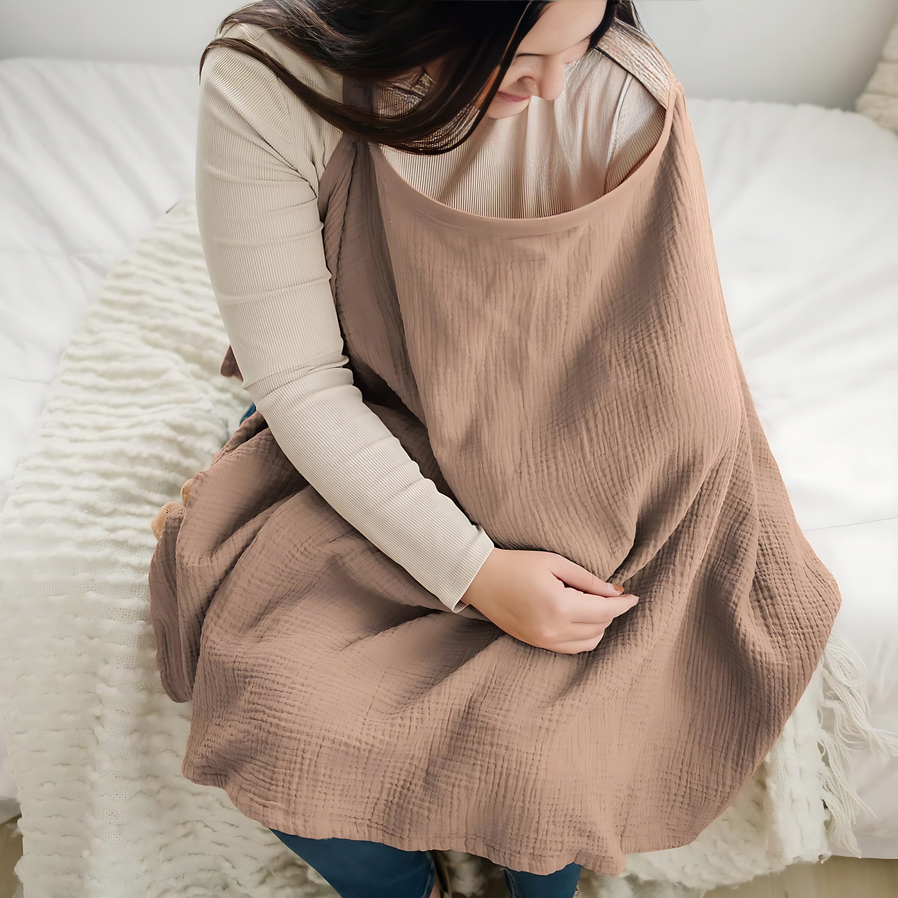 Nursing Scarf Towel Cover Breastfeeding Feeding Shawl