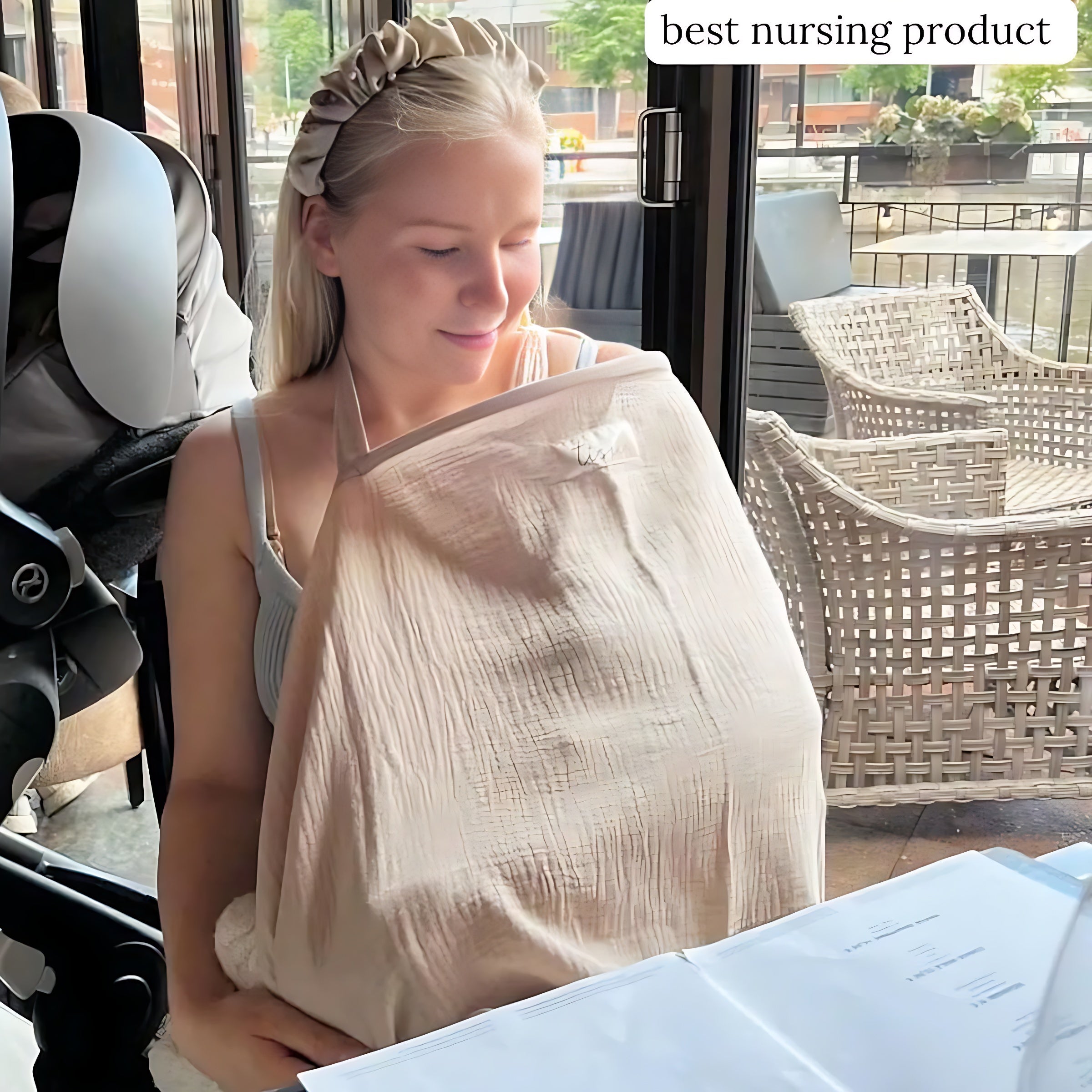Nursing Scarf Towel Cover Breastfeeding Feeding Shawl