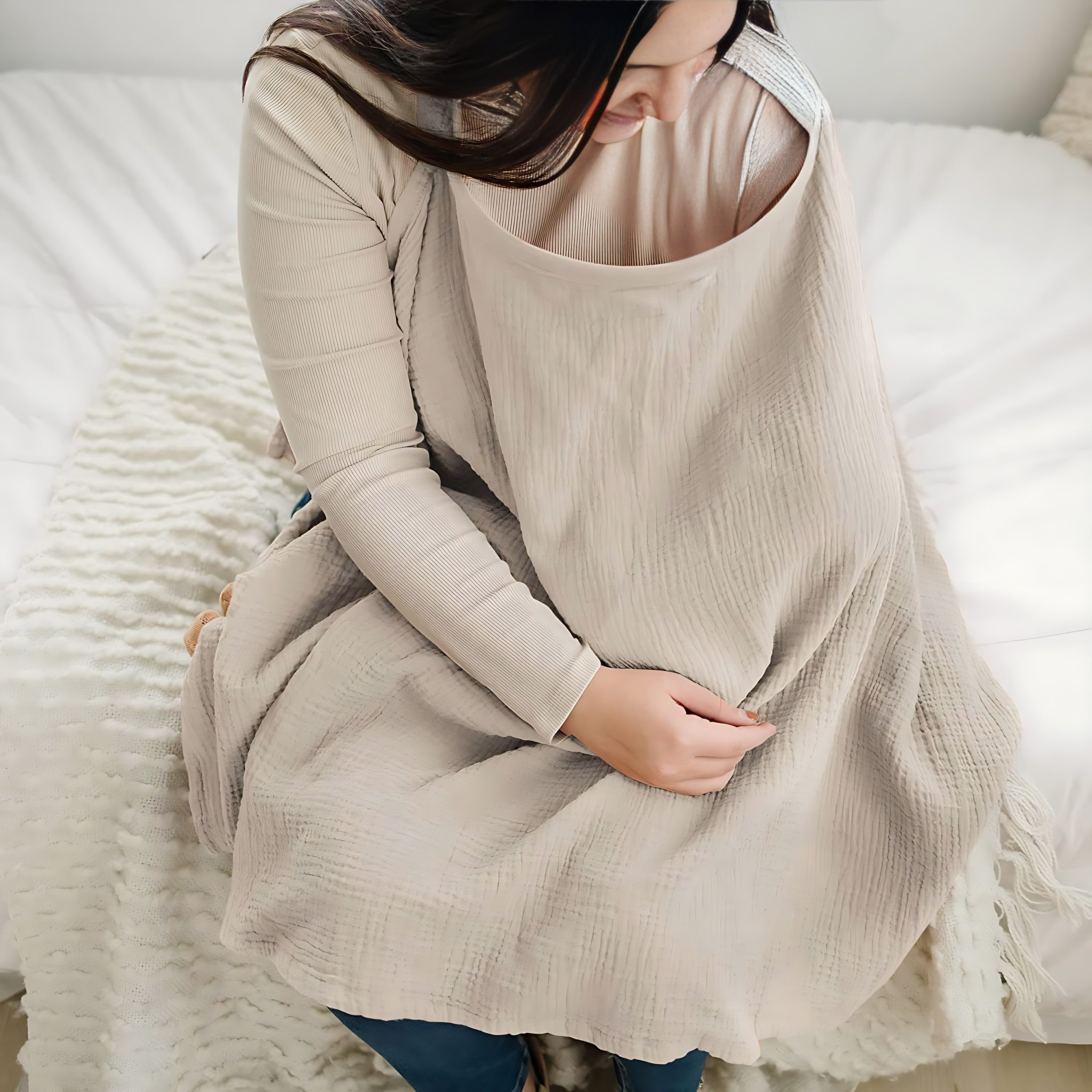 Nursing Scarf Towel Cover Breastfeeding Feeding Shawl