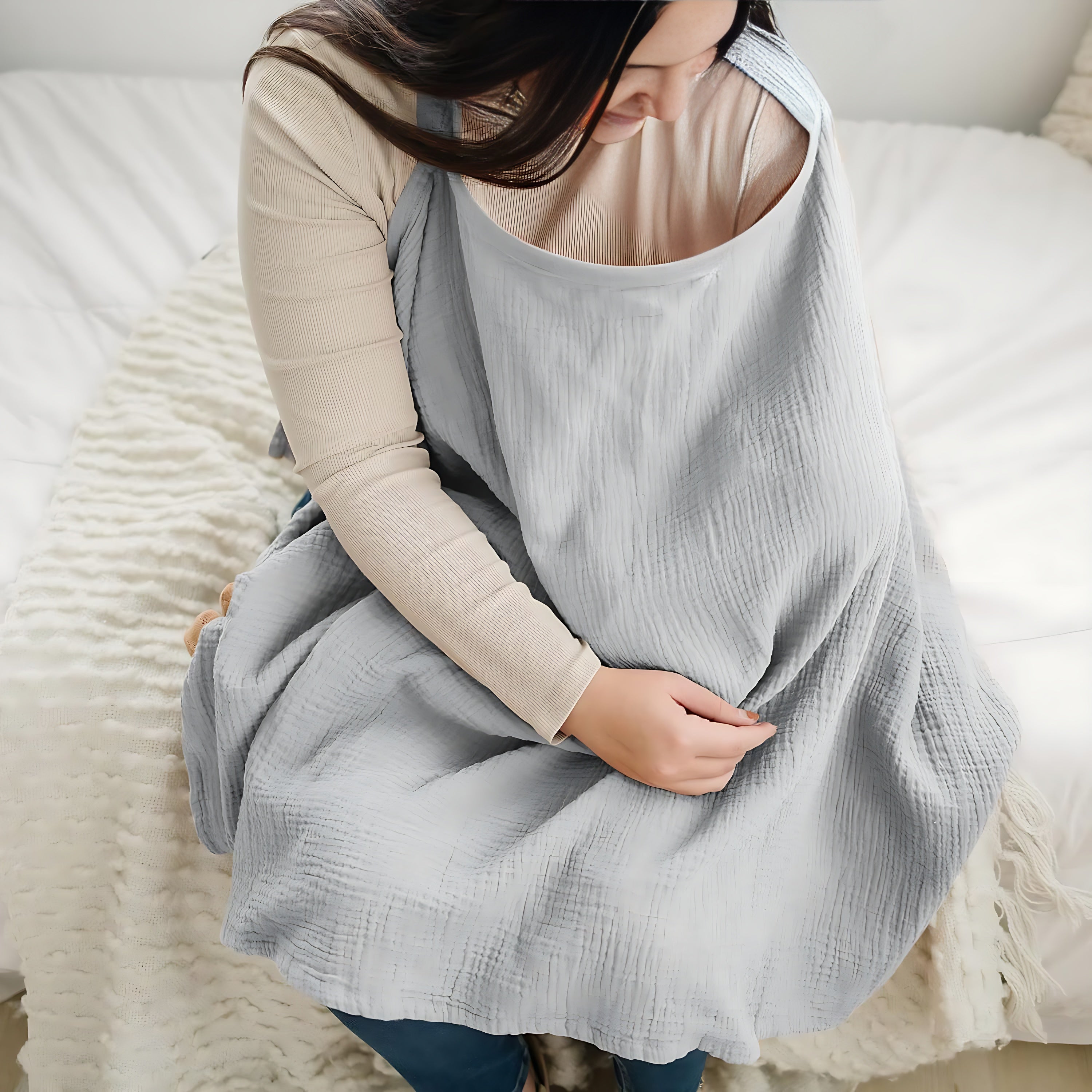 Nursing Scarf Towel Cover Breastfeeding Feeding Shawl