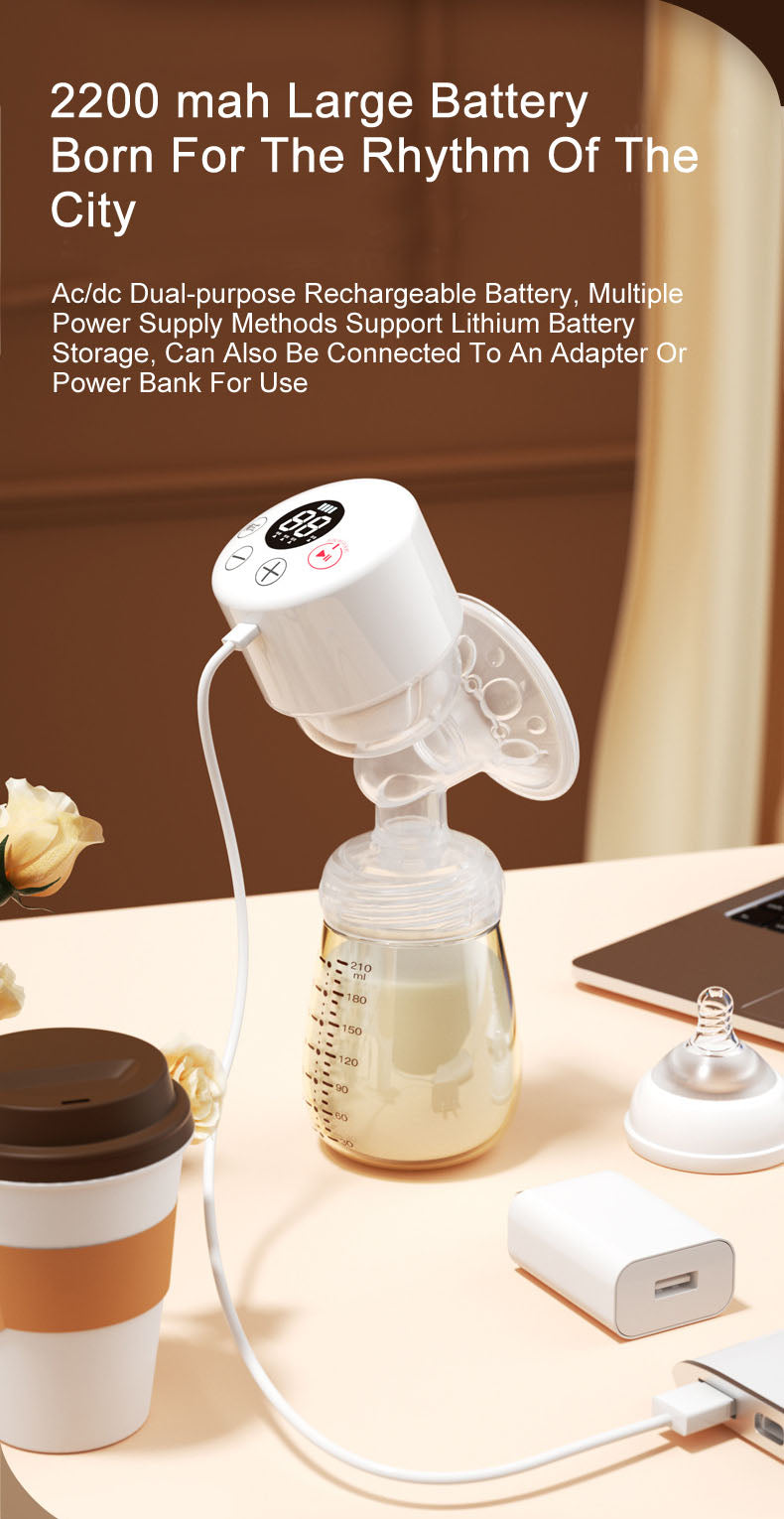 Electric breast pump portable silent integrated strong suction