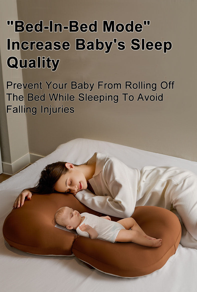 Mom Nursing Ergonomic Breastfeeding Pillow Slope Anti Reflux Baby Lounger 6-in-1 function