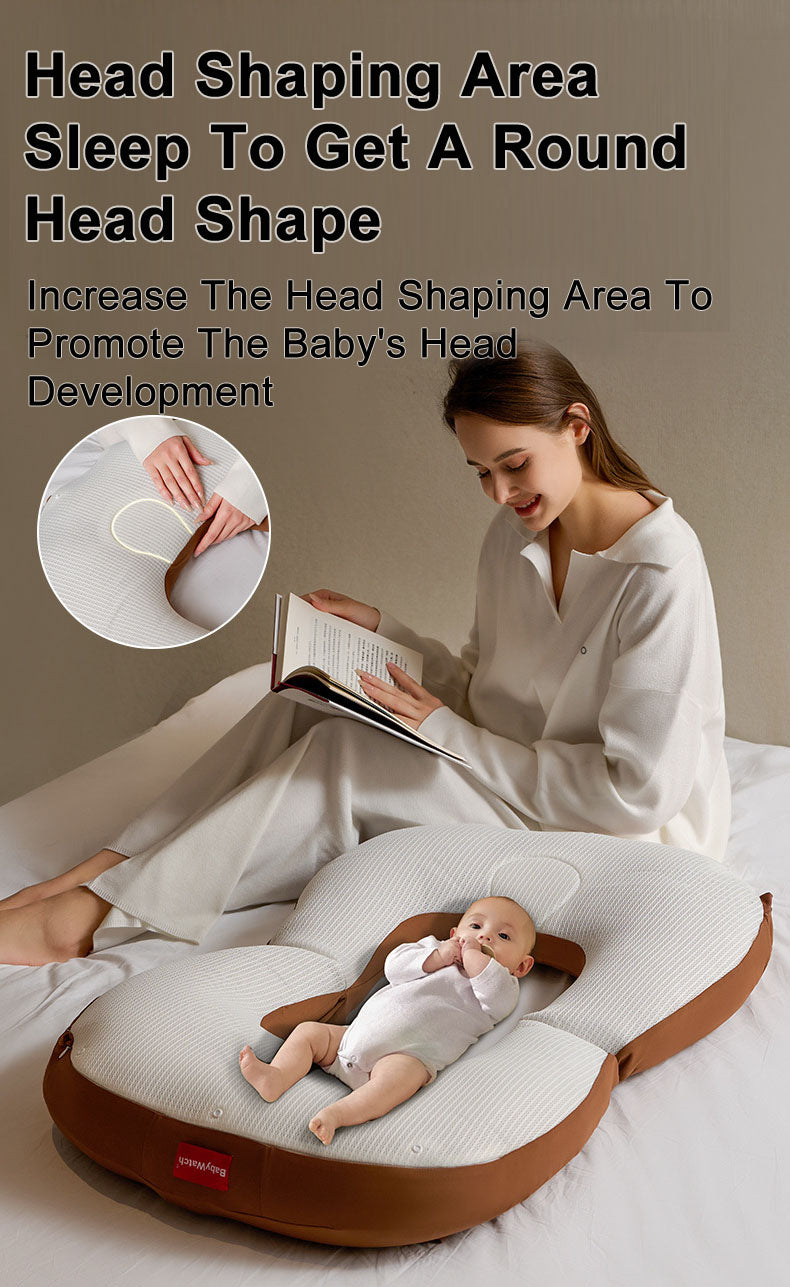 Mom Nursing Ergonomic Breastfeeding Pillow Slope Anti Reflux Baby Lounger 6-in-1 function