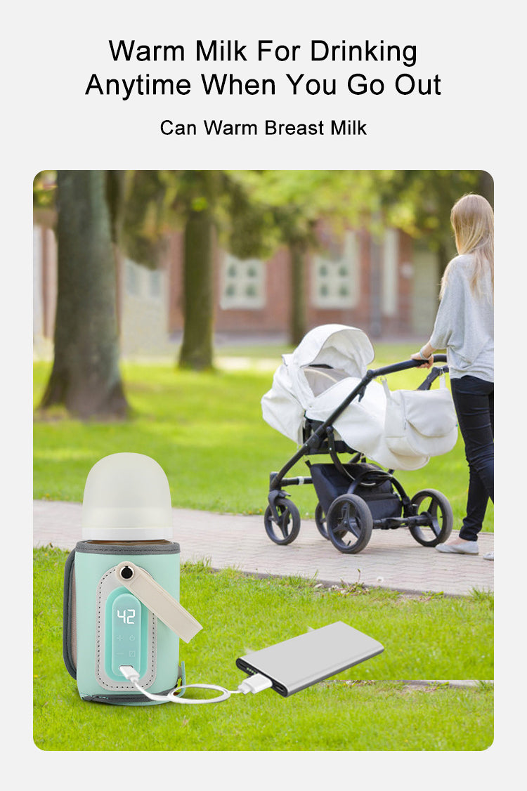 Baby Bottle Warmer with Digital Display Bottle Cover