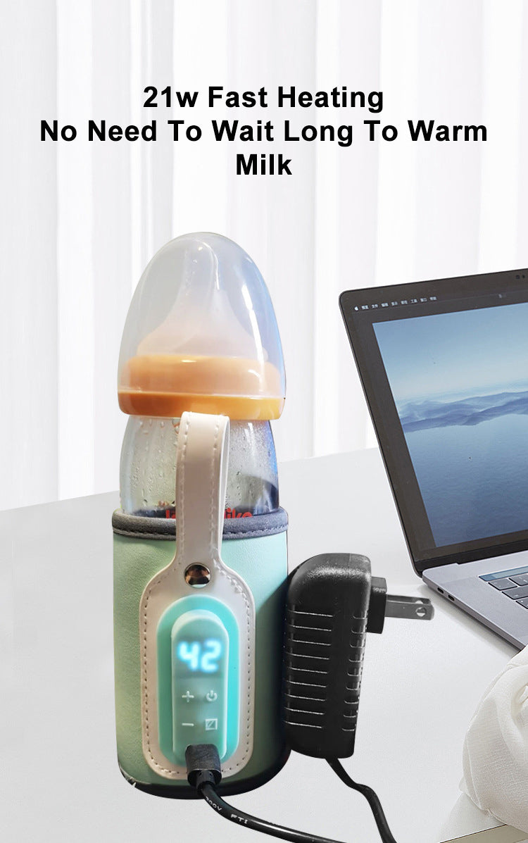 Baby Bottle Warmer with Digital Display Bottle Cover