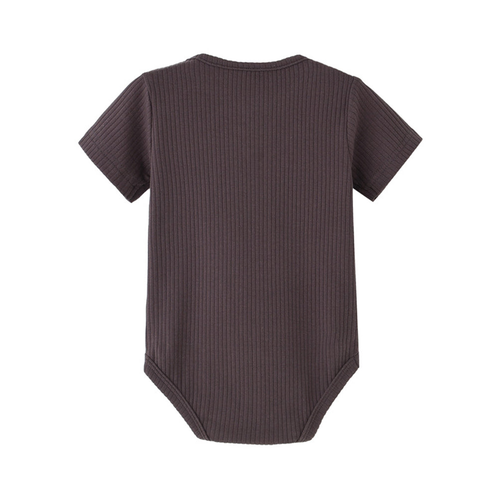 Newborn baby crawling romper ribbed Jumpsuit
