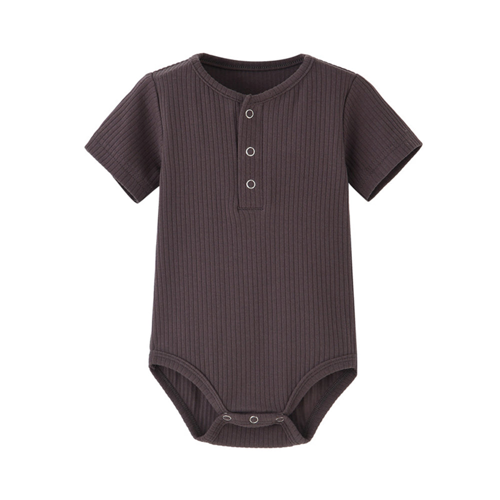 Newborn baby crawling romper ribbed Jumpsuit