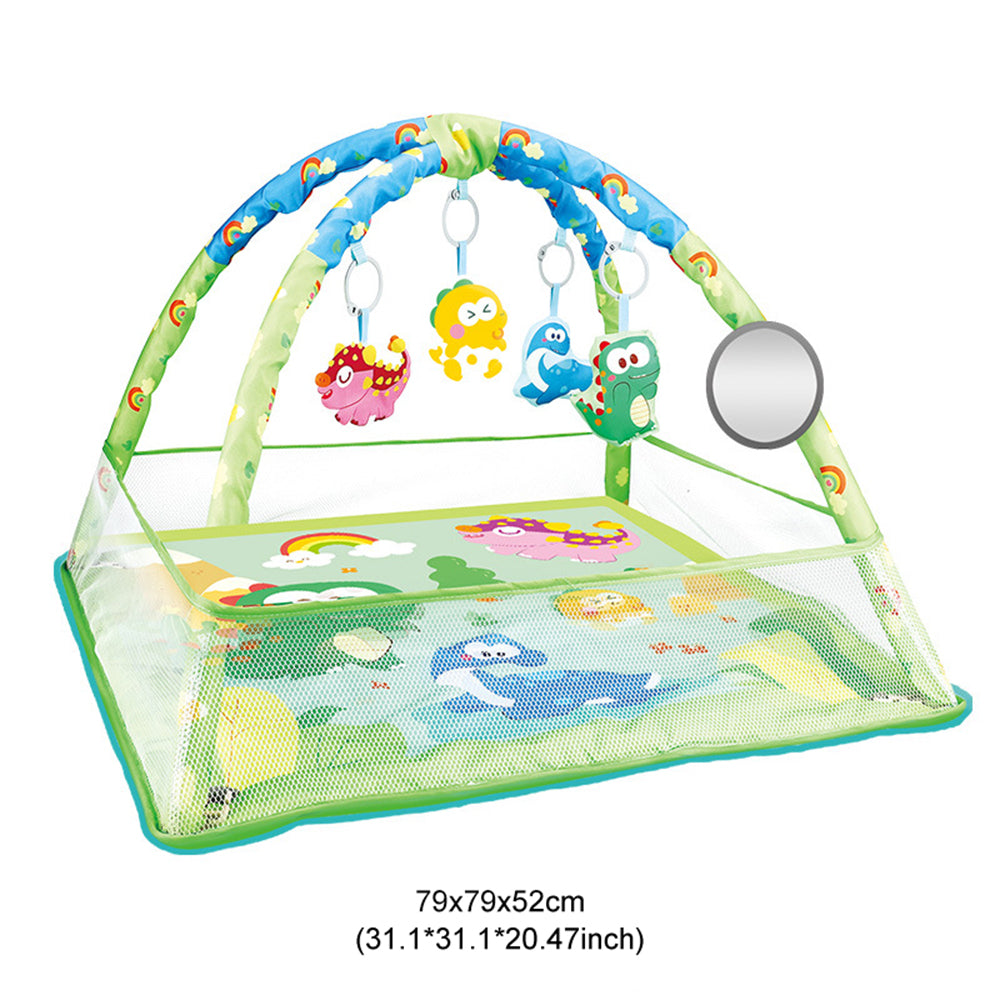 Baby fence Activity Gym Play Crawling Mat frame With ocean ball Hanging Toys