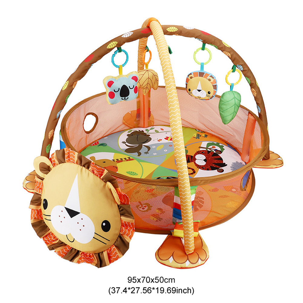 Baby fence Activity Gym Play Crawling Mat frame With ocean ball Hanging Toys