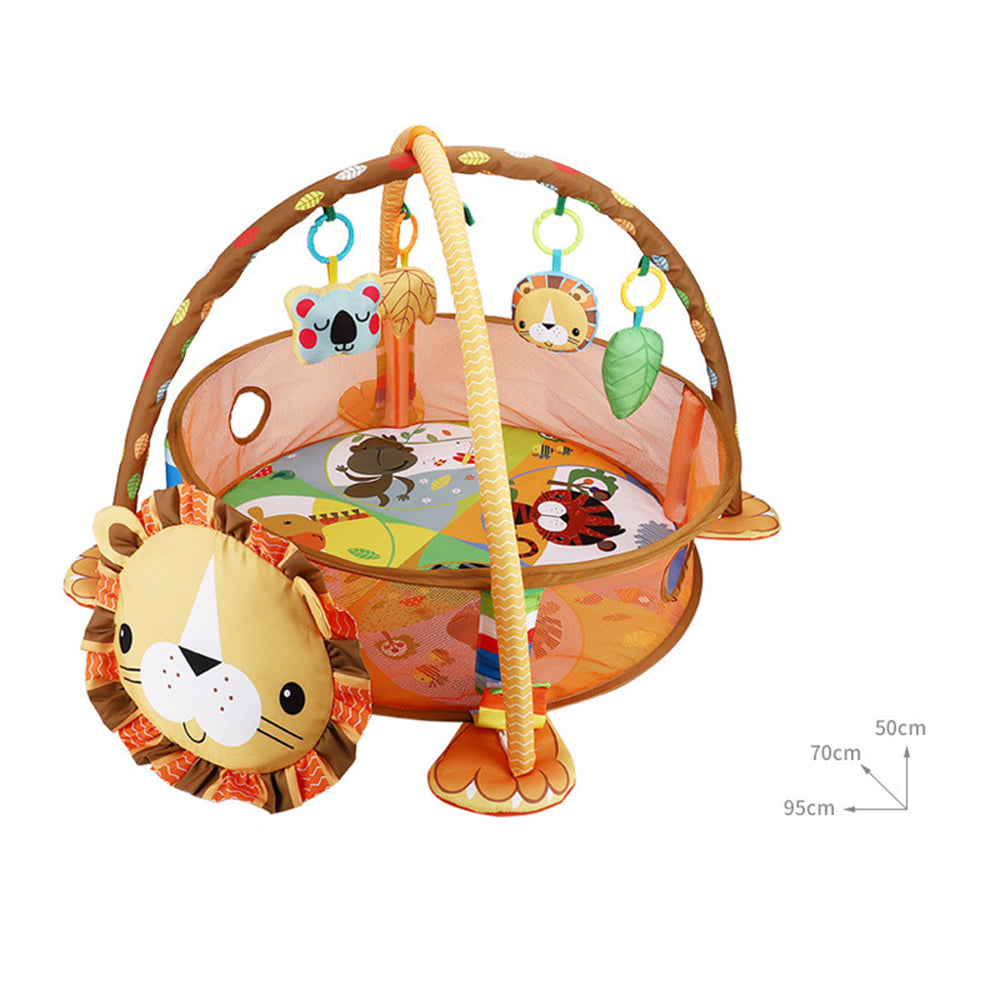 Baby fence Activity Gym Play Crawling Mat frame With ocean ball Hanging Toys