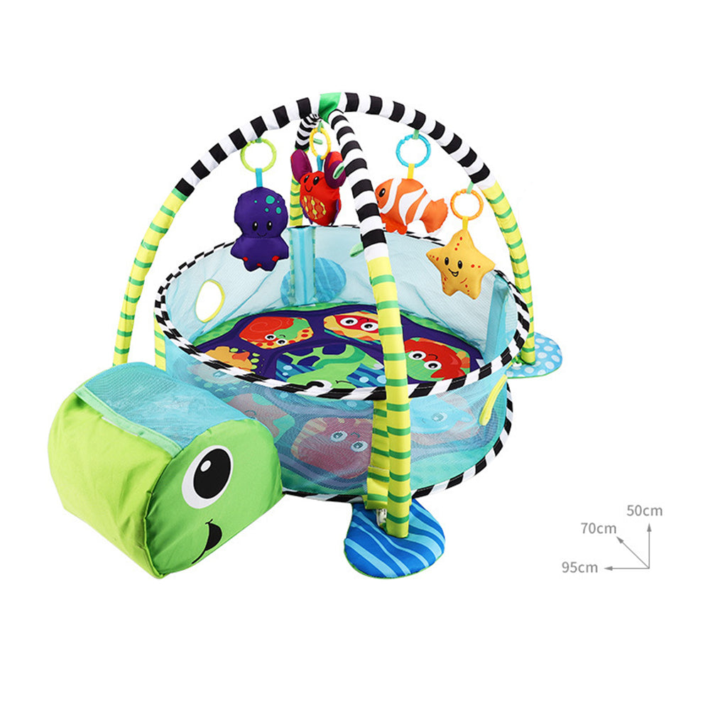 Baby fence Activity Gym Play Crawling Mat frame With ocean ball Hanging Toys