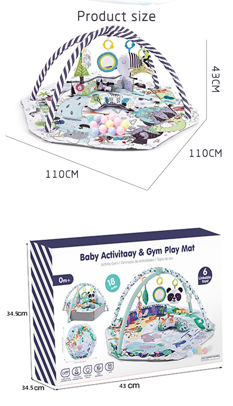 Baby Gym Ocean Crawling game Play Mat Ball Fence Fitness frame 0-36 months