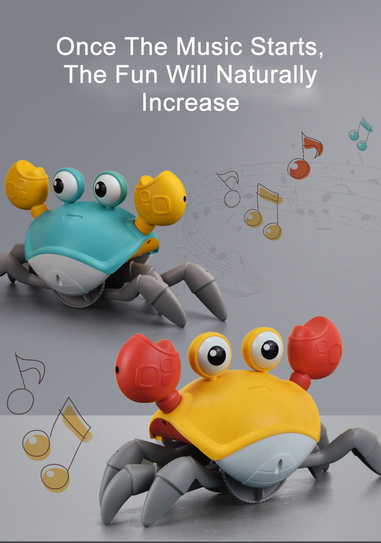 electric Crawling crab toy rechargeable luminous music for Baby Newborn