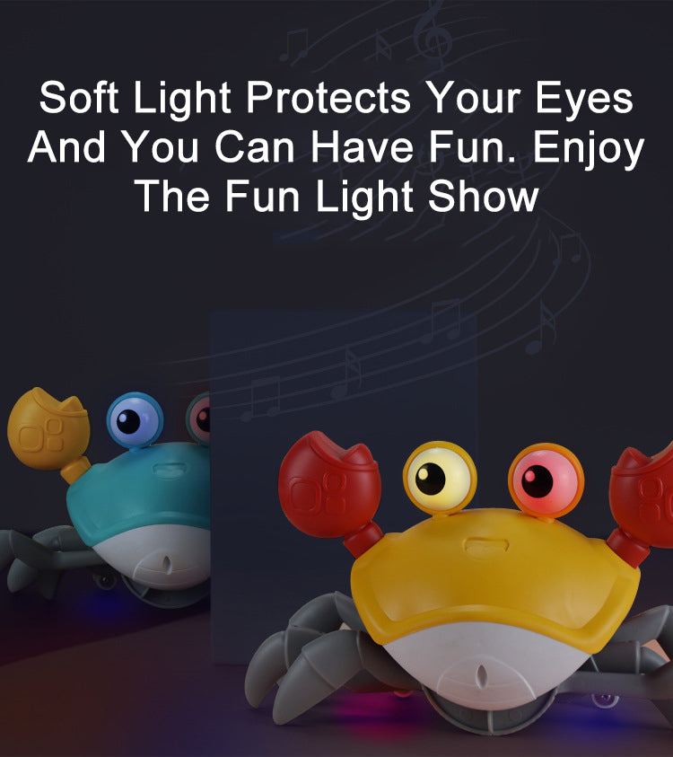 electric Crawling crab toy rechargeable luminous music for Baby Newborn