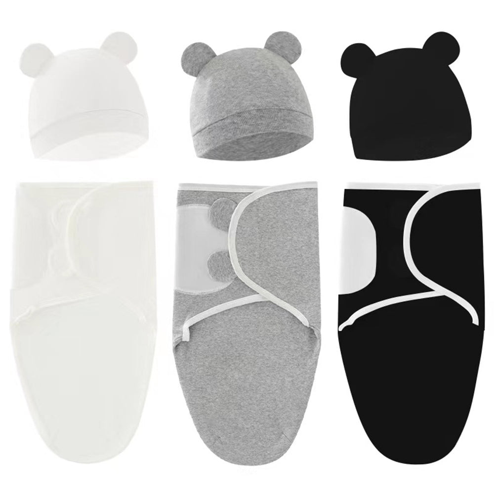 Baby Newborn sleeping bag anti-kicking blanket wrap swaddle Spring Silkworm