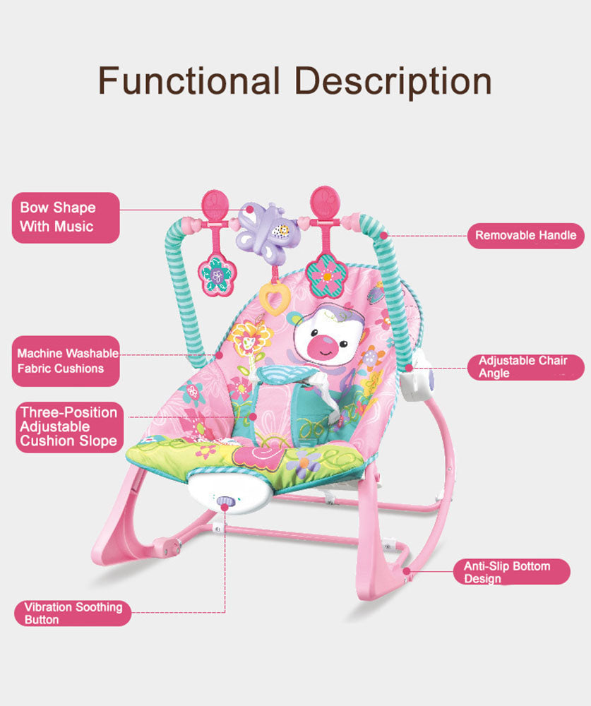 Baby newborn Bouncer Rocker rocking chair soothing sleep music recliner