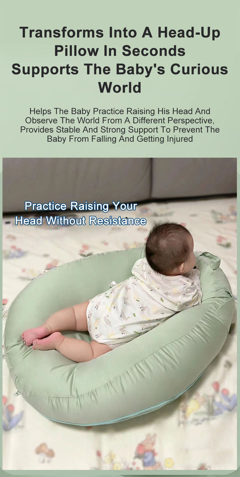 Newborn Baby Anti-Spill Reflux Slope Nursing Pillow Breastfeeding Lounger