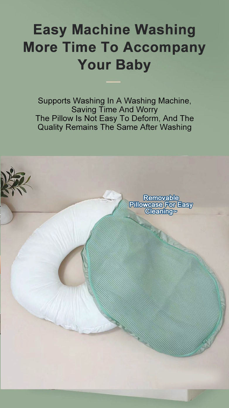 Newborn Baby Anti-Spill Reflux Slope Nursing Pillow Breastfeeding Lounger