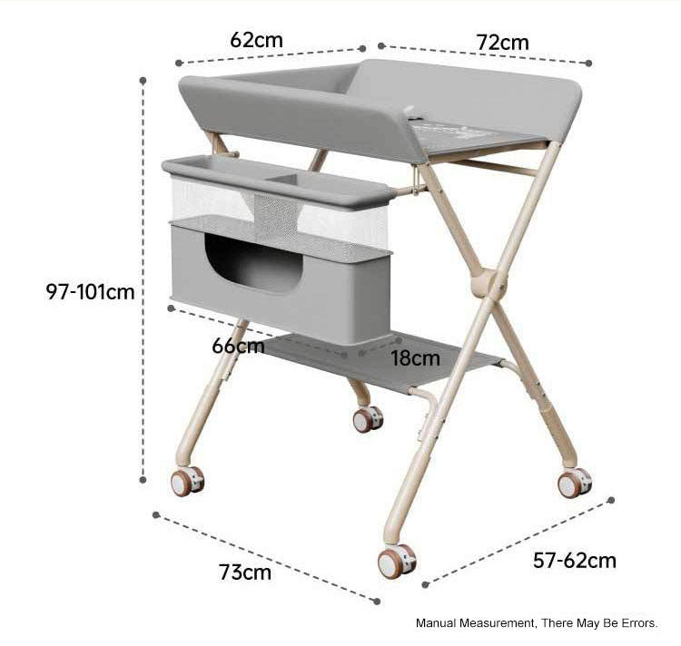 Baby diaper changing table foldable bathing table newborn care table adjustable