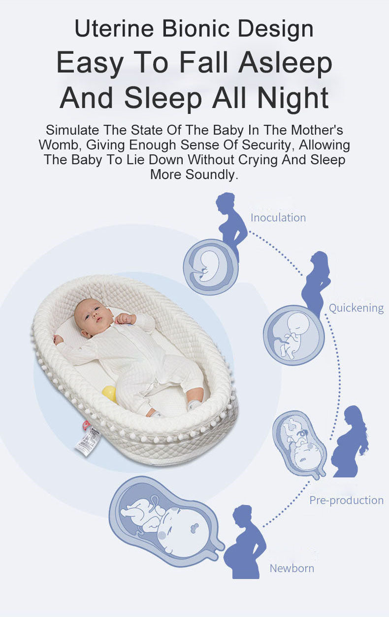 Cradle Baby bed Lounger portable nest Recliner removable washable High Side