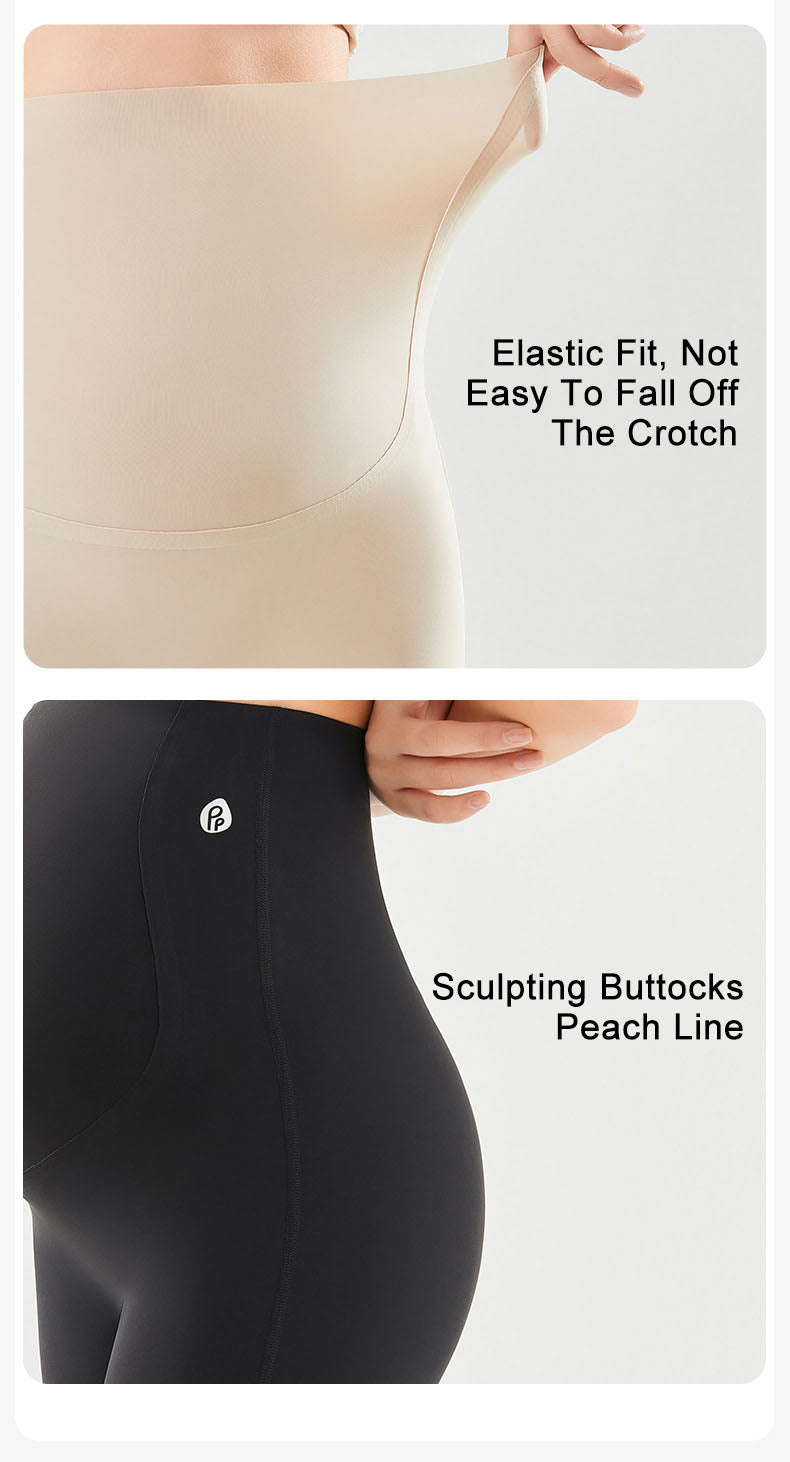Anti-Slip Belly Support Leggings | Full Coverage for Active Moms
