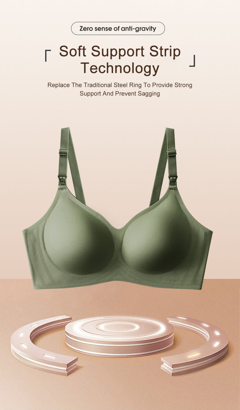 Nursing Bursting Bras Thin Summer With Fixed Cups