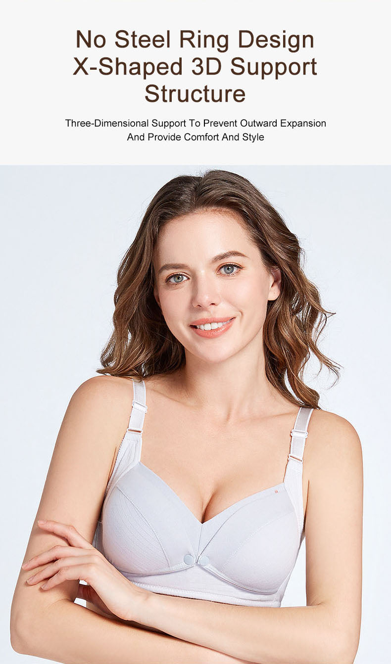 Cotton Nursing Bras: Lift & Support for New Moms' Comfort