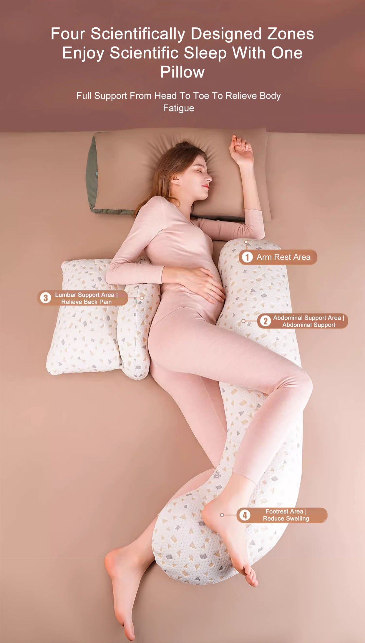 Pregnancy Belt support Women waist protection side sleeping pillow