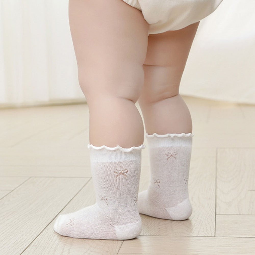 Baby socks summer mesh thin type a cotton newborn cartoon girls and boys