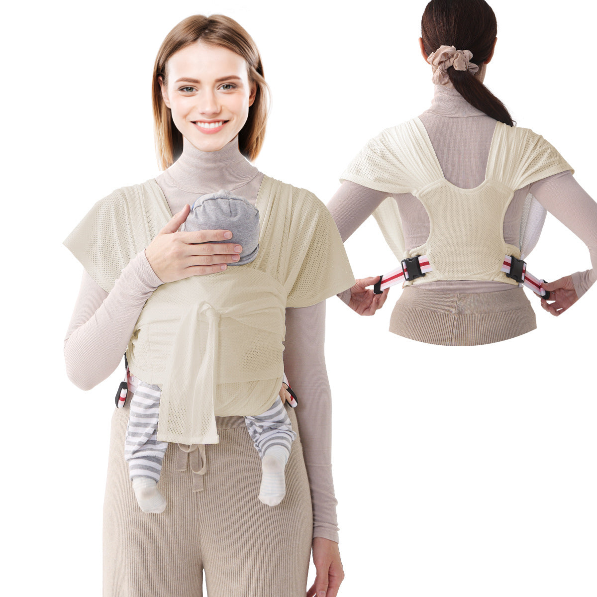 Baby Wrap Carrier Adjustable Sears Mesh Breathable