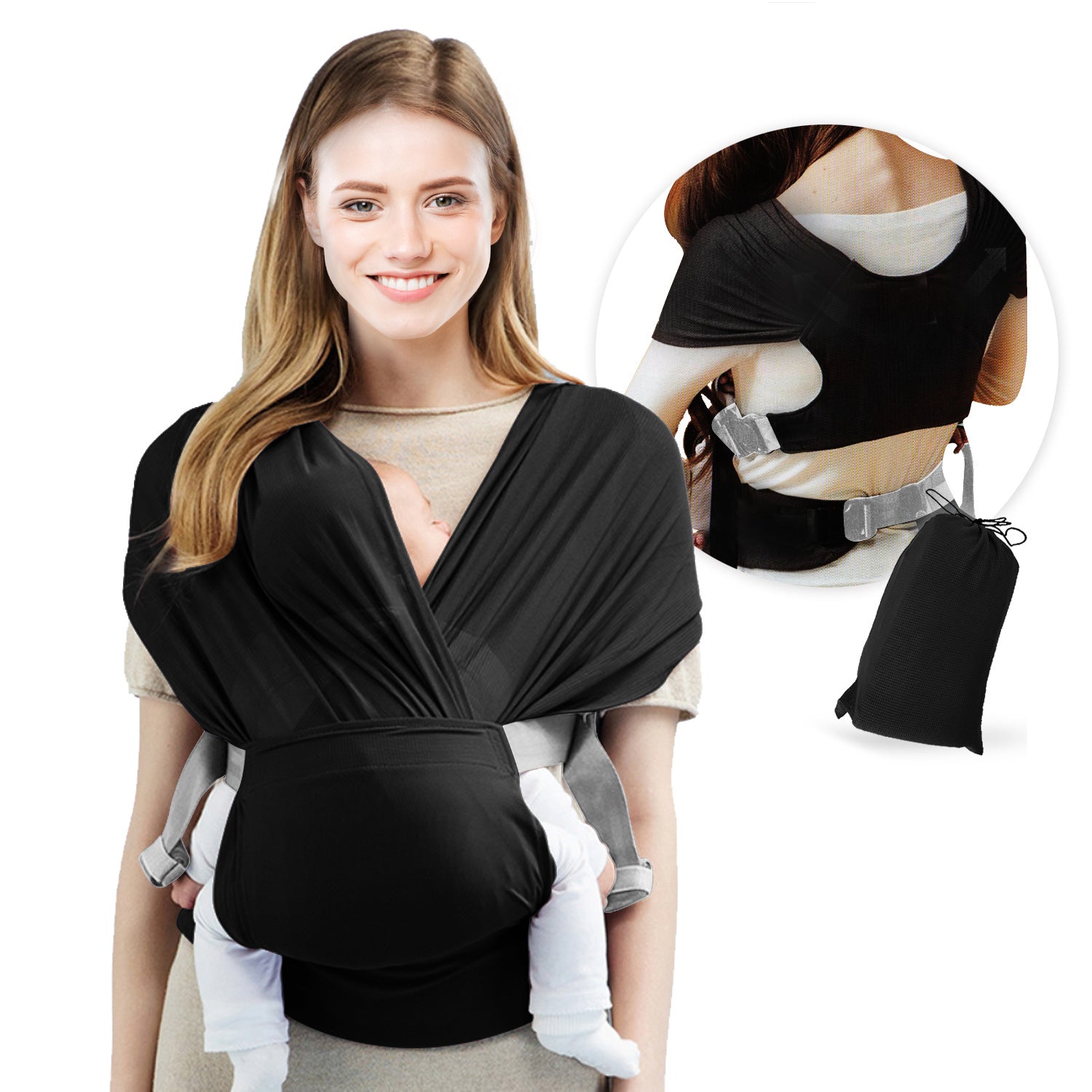 Baby Newborn Wrap Carrier Support 0-24M