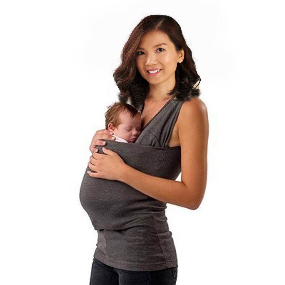 Kangaroo Mom Dad Pouch Baby Carrier T-Shirt Pocket For Women Men