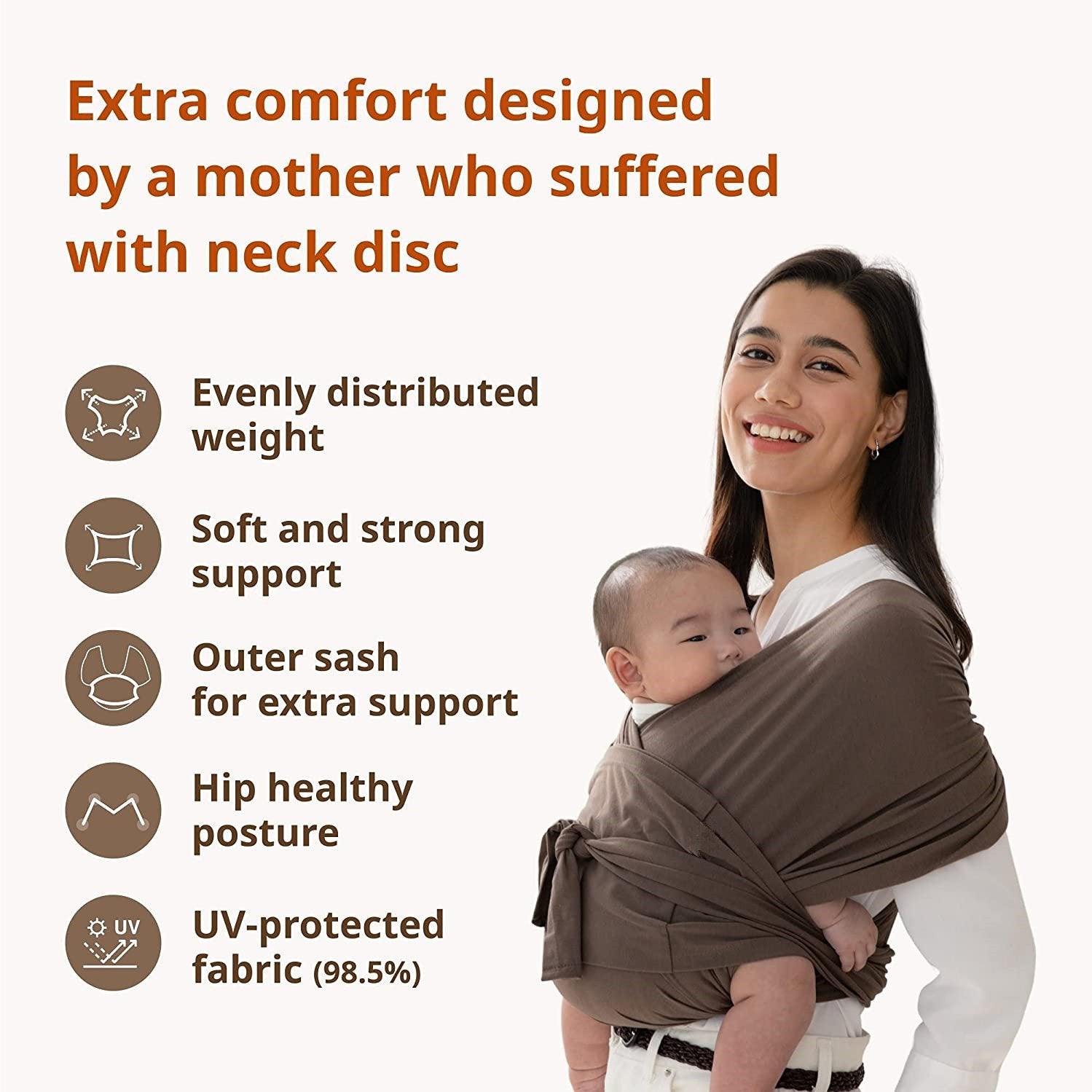 Baby Newborn Warp Carrier Cotton Polyester