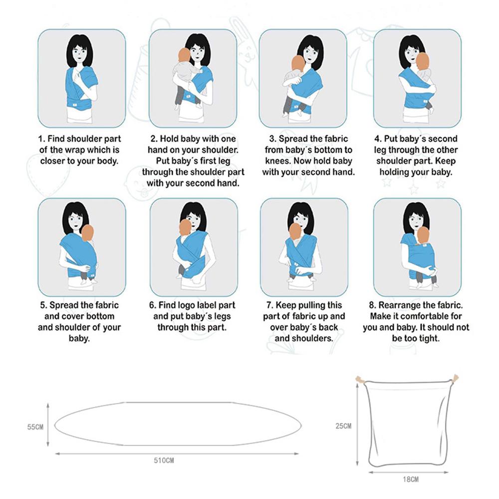 Baby Newborn Warp Carrier Comfortable Breathable For 0-36M