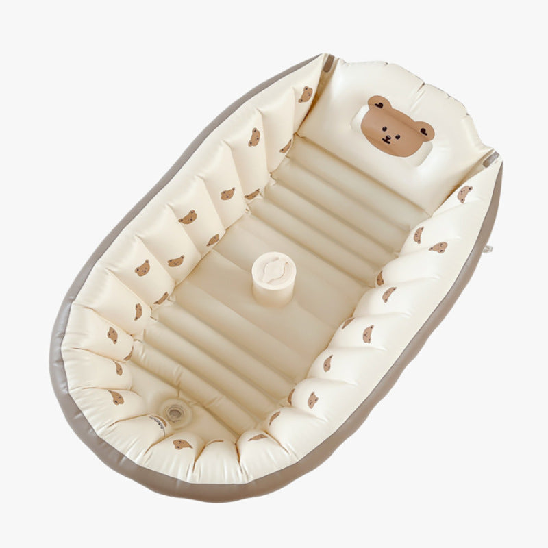 Portable baby bath tub newborn bath foldable children's inflatable swimming pool